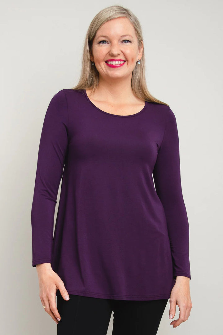 Lovely Bamboo / Modal Long Sleeve Tunic - Royale