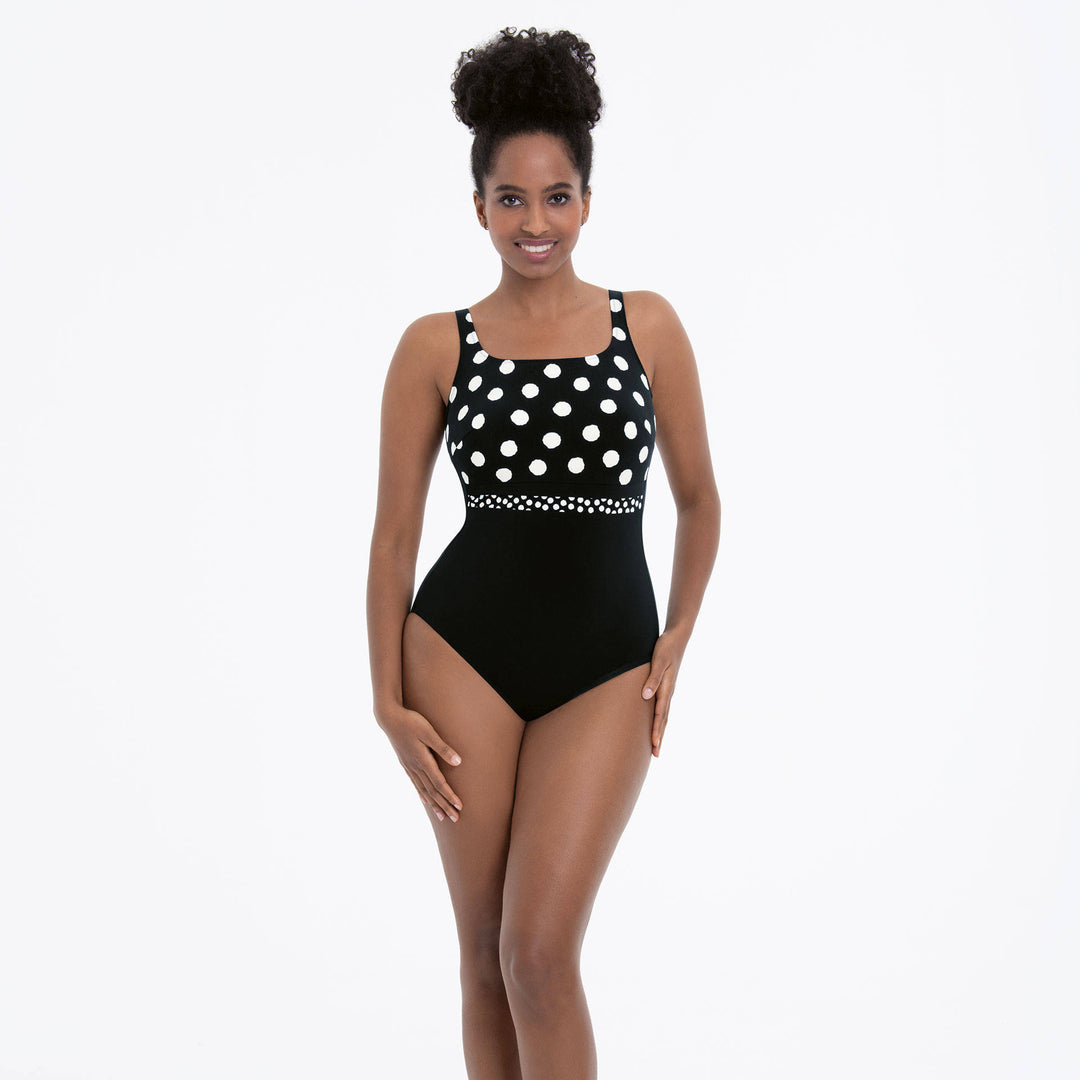 Melilla Summer Dot Mastectomy Swimsuit – Sheer Essentials Lingerie