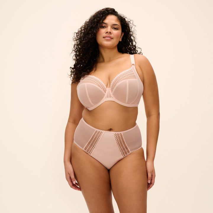Elomi Matilda Underwire Plunge Bra - Pearl Blush