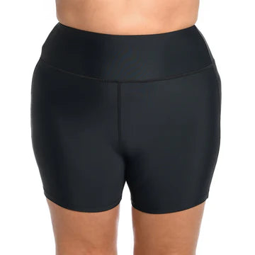 Solid 6" Inseam Bike Short Swim Bottom