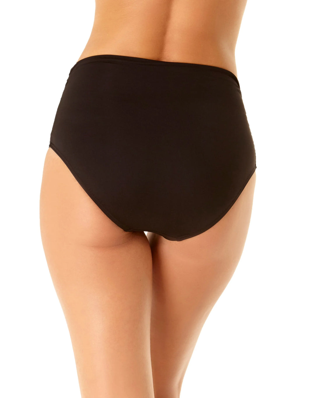 Convertible Hi Waist Shirred Bottom - Black