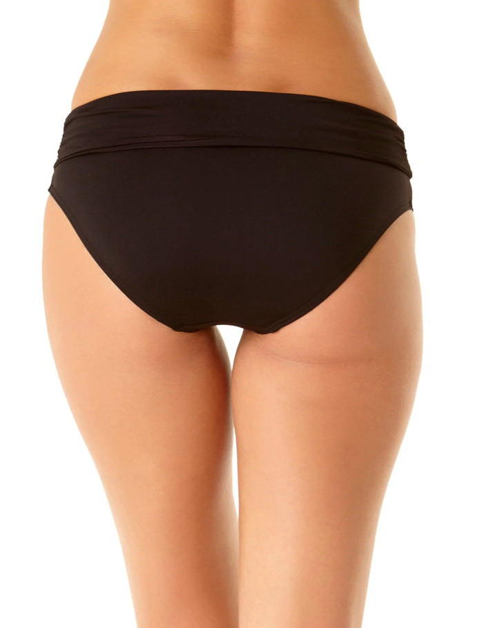 Convertible Hi Waist Shirred Bottom - Black