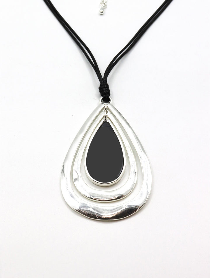 Rope Necklace W/ Drop Pendant