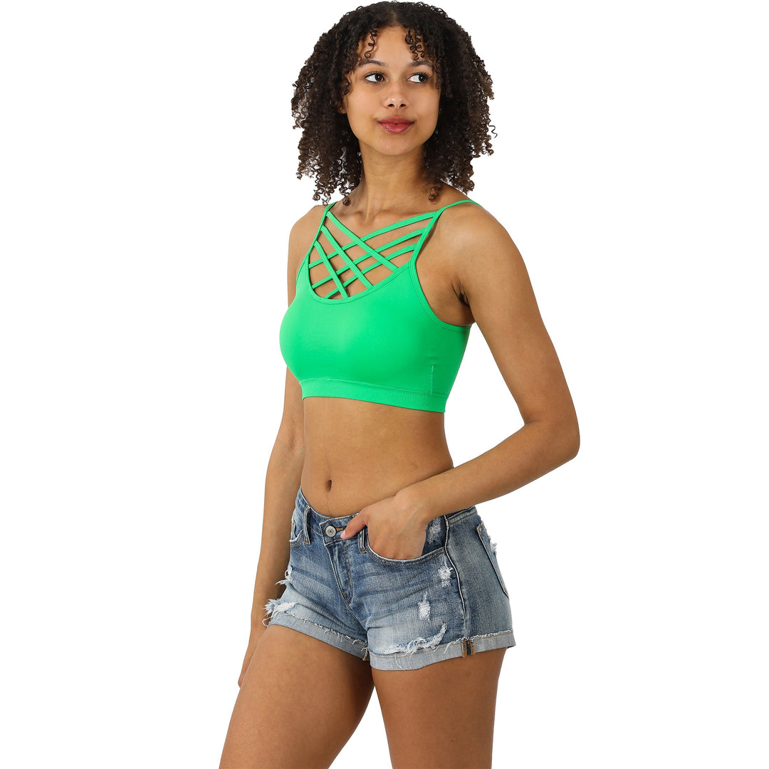 Triple Criss-Cross Padded Bralette