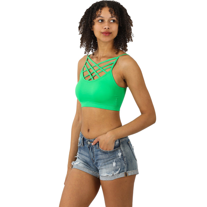 Triple Criss-Cross Padded Bralette