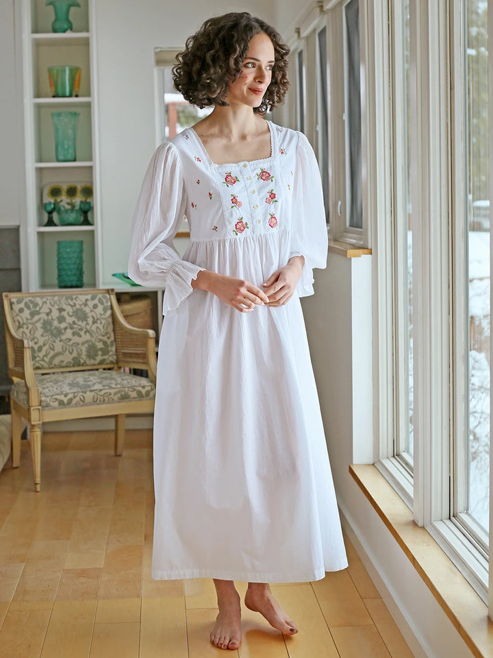 Colette Cotton White Nighty