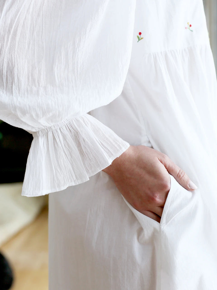 Colette Cotton White Nighty