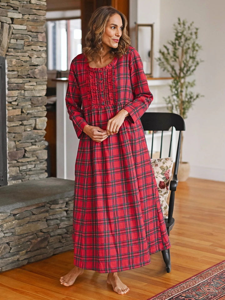 Fireside Check Cotton Nighty