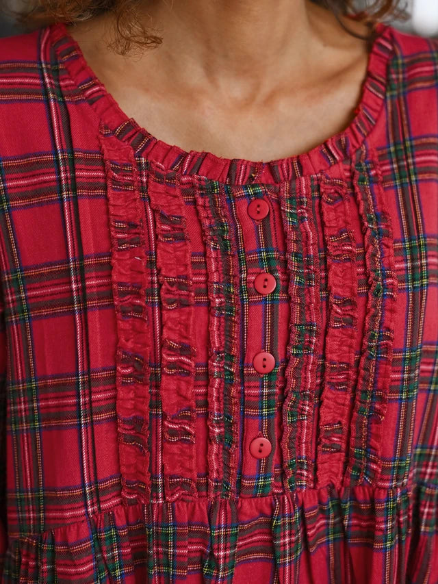 Fireside Check Cotton Nighty