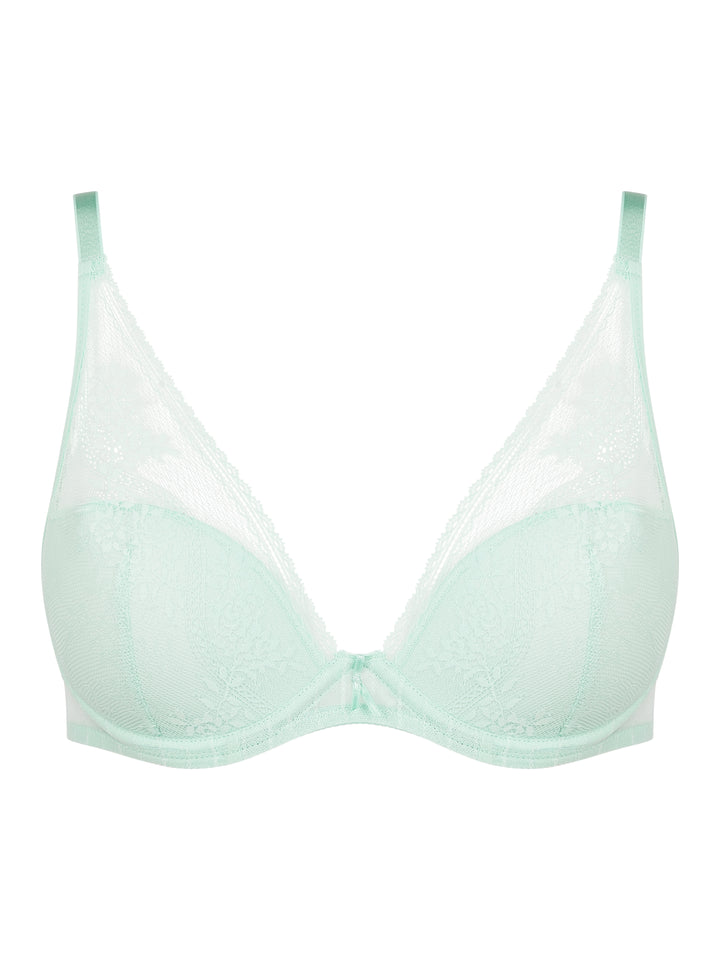Maddie Plunge T-Shirt Bra - Nile Green