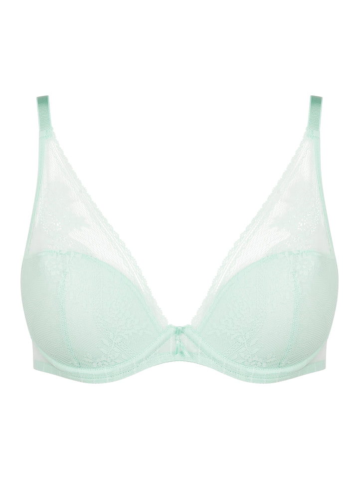 Maddie Plunge T-Shirt Bra - Nile Green