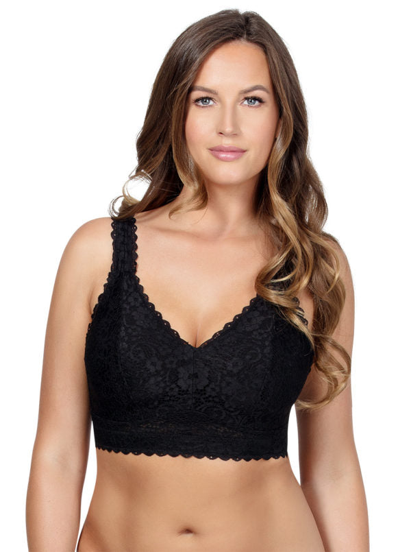 Adriana Lace Bralette - Black - Sheer Essentials Lingerie & Swimwear
