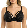 PARFAIT Olivia Plunge Strappy Lace Bra - Black