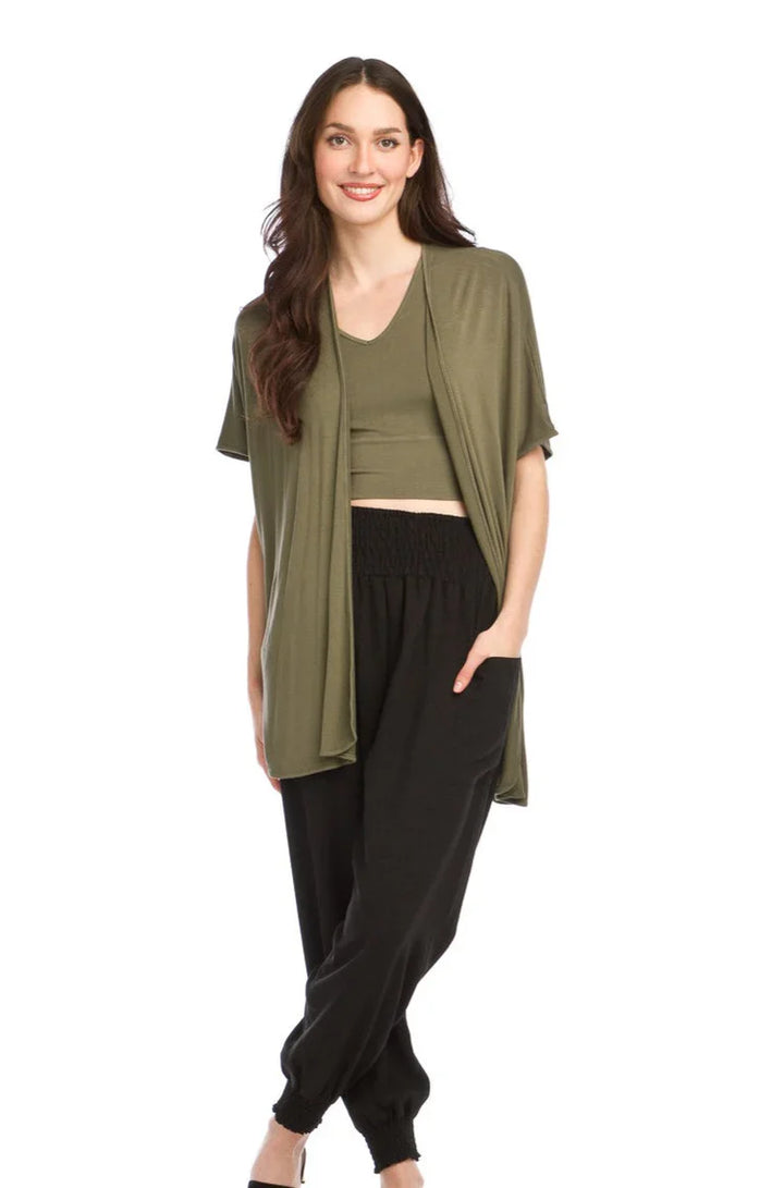 Smocking Waist Harem Pants