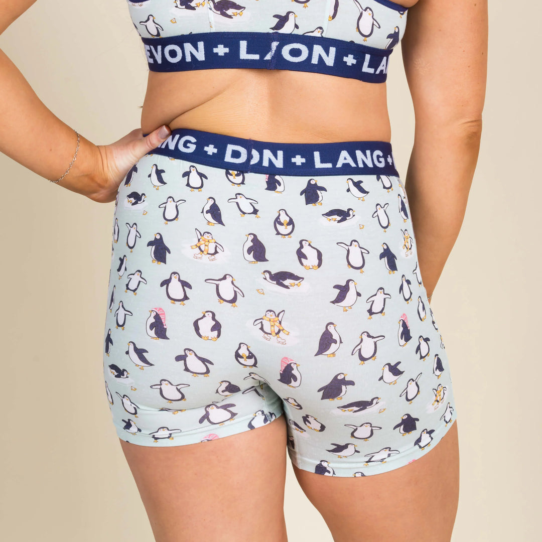 Bria Women's Boxer Brief - Penguin Party