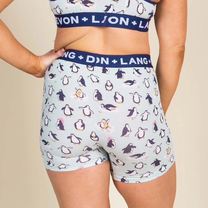 Bria Women's Boxer Brief - Penguin Party