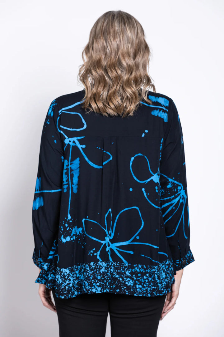 Blue Sky Peruva Top - Blue Bunga