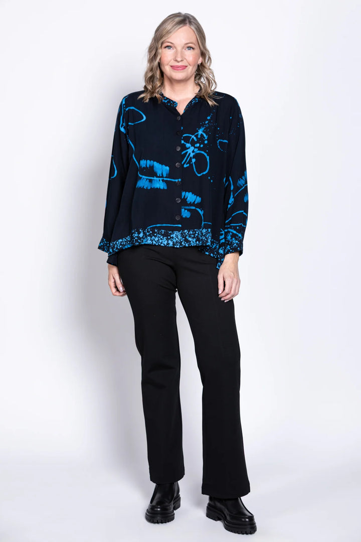 Blue Sky Peruva Top - Blue Bunga