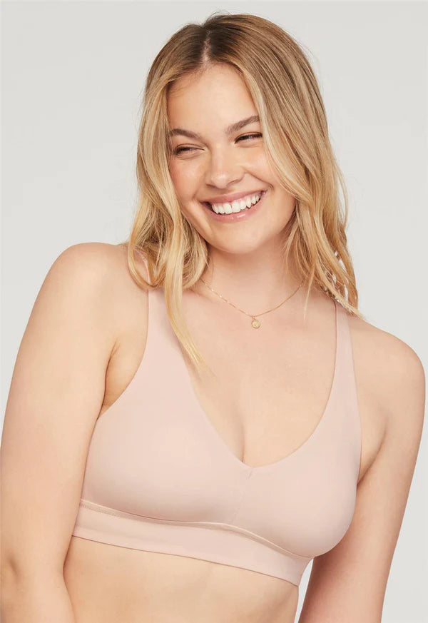 Mysa Cup-Sized Wire-Free Bralette - Champagne