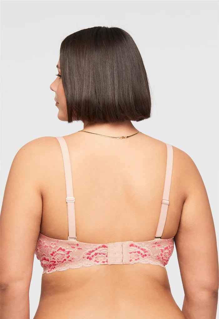 Montelle Cup Sized Wire-Free Bralette - Rose Dust / Raspberry