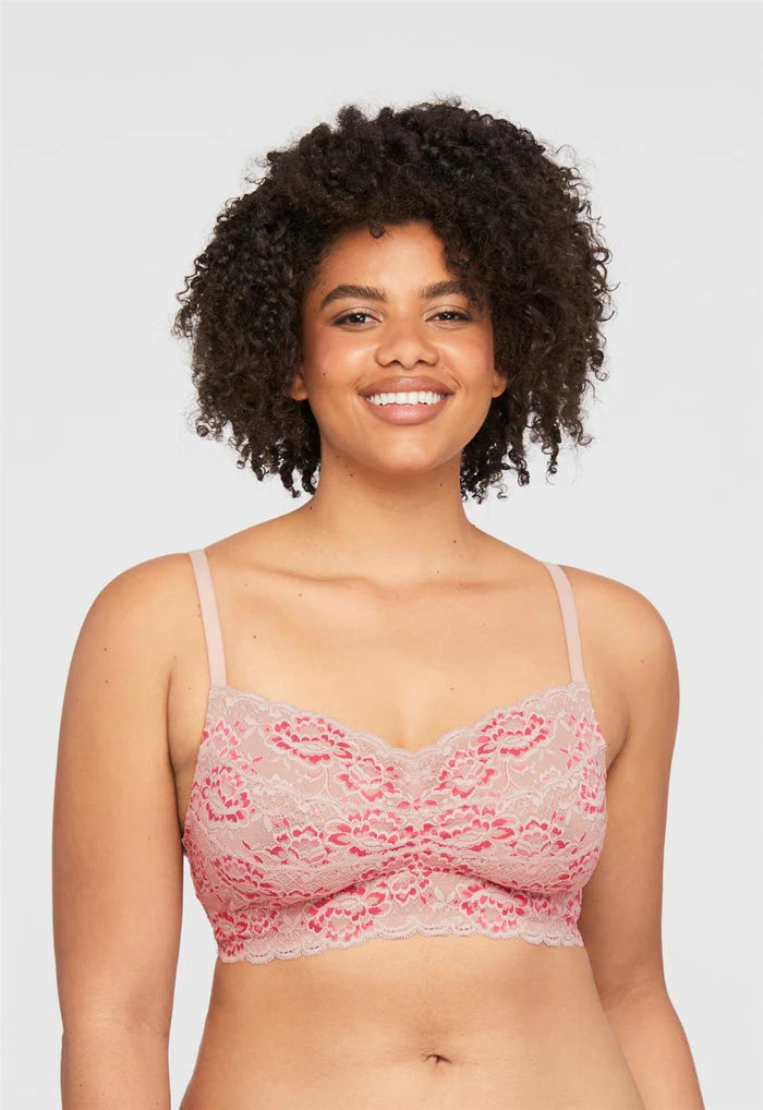 Montelle Cup Sized Wire-Free Bralette - Rose Dust / Raspberry