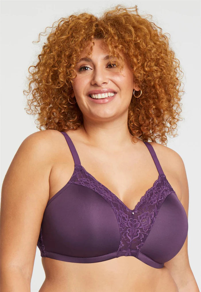 Montelle Wire-Free Dream Bra - Pinot - Size F 36