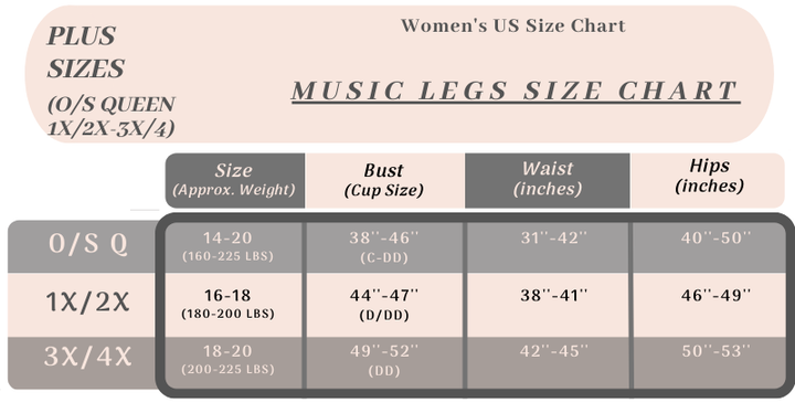 Music Legs Control Top  Pantyhose