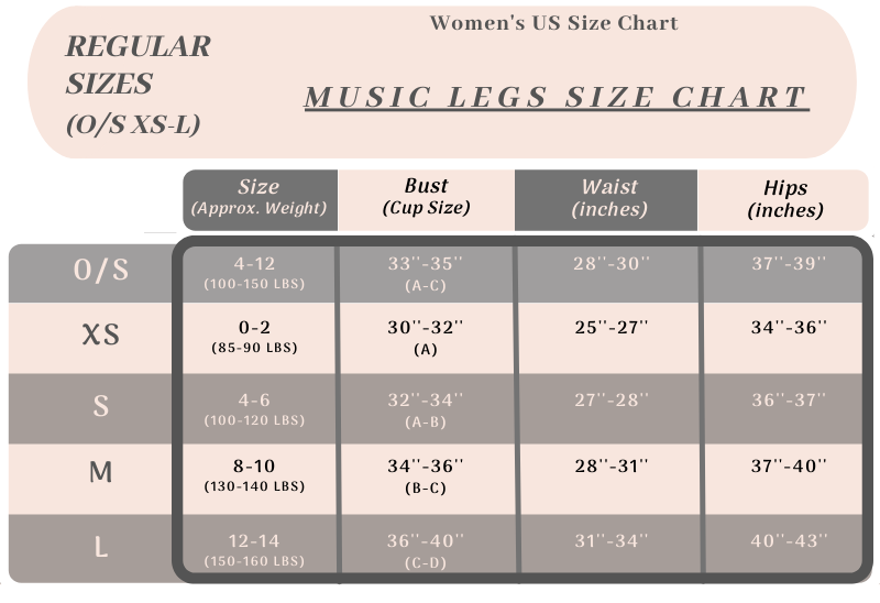 Music Legs Control Top  Pantyhose