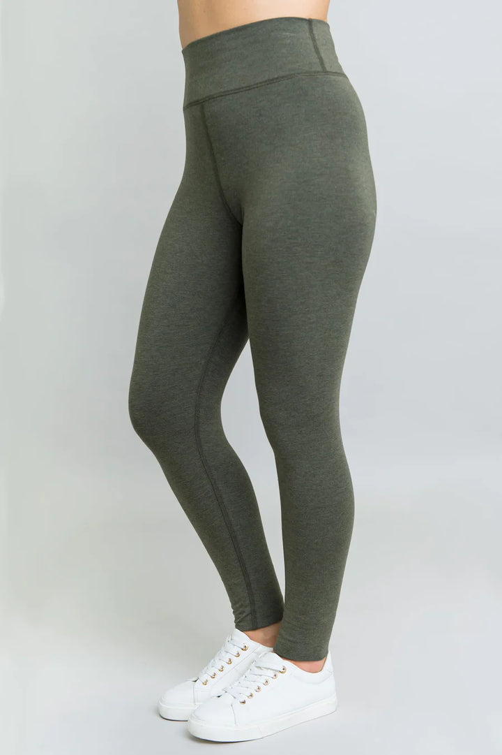 Riley Yarn Dyed  Leggings - Khaki