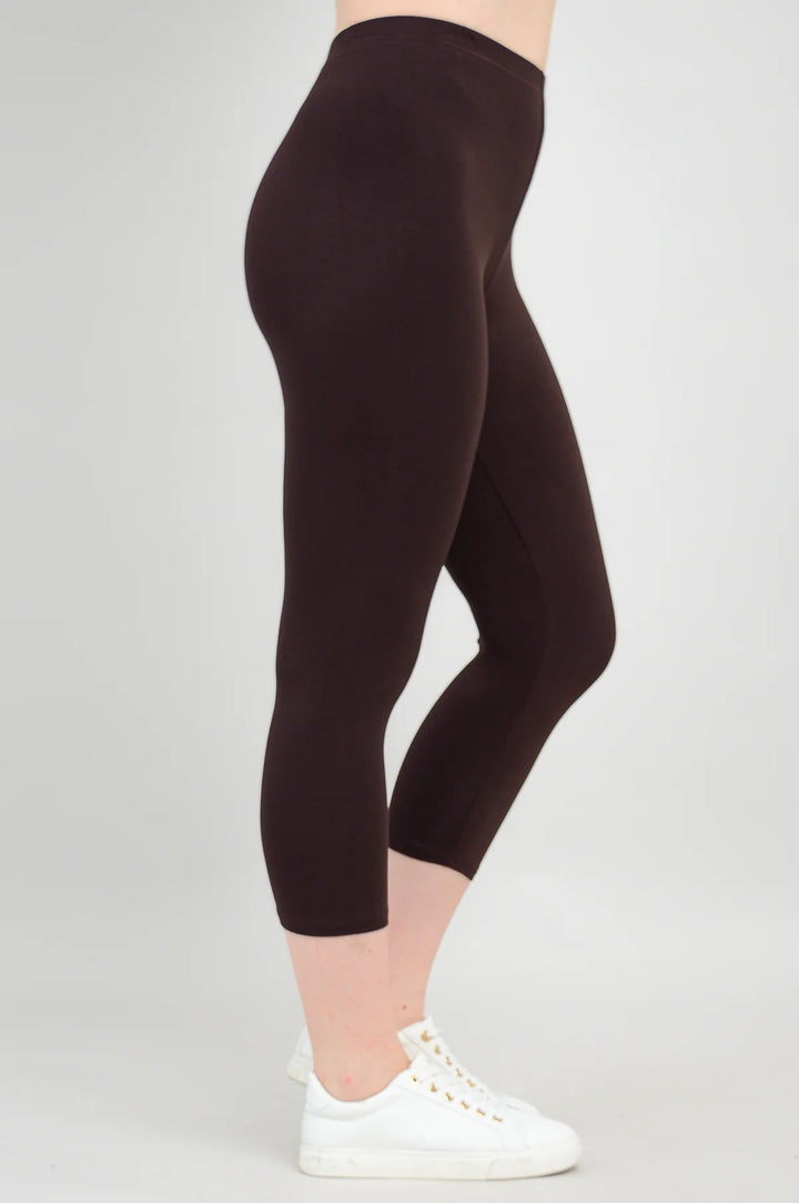Ruby Bamboo Capri - Coffee