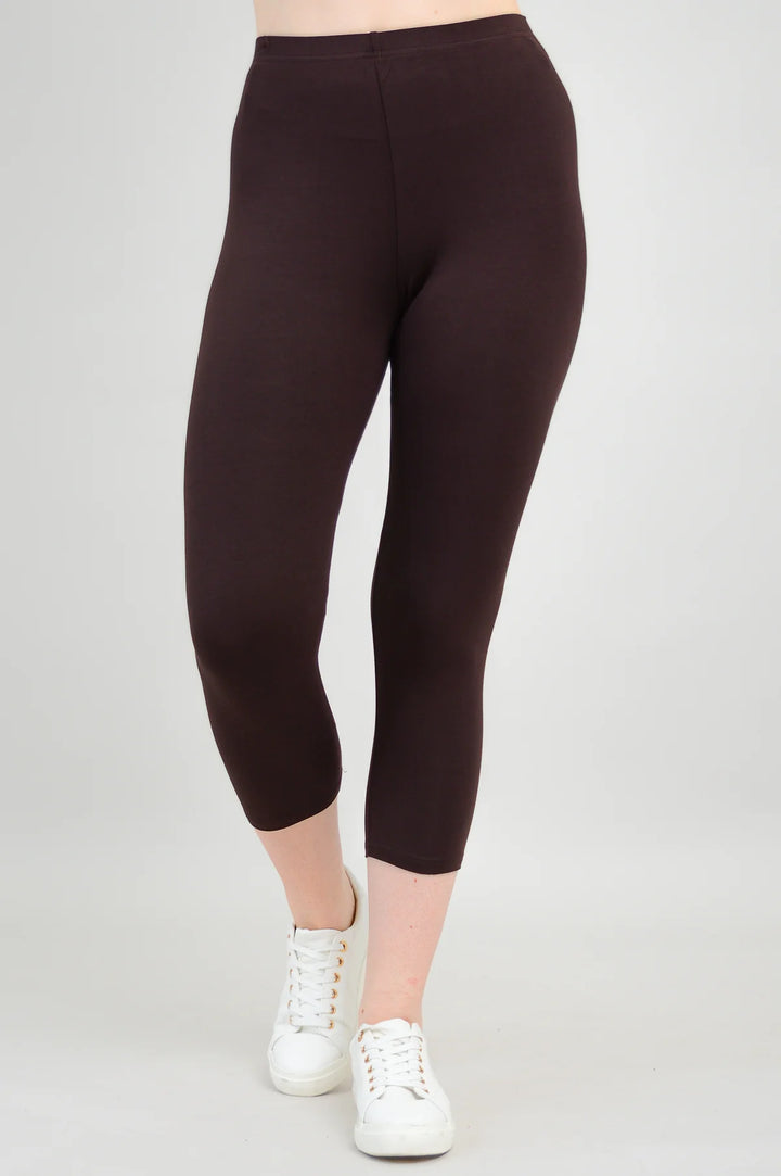 Ruby Bamboo Capri - Coffee
