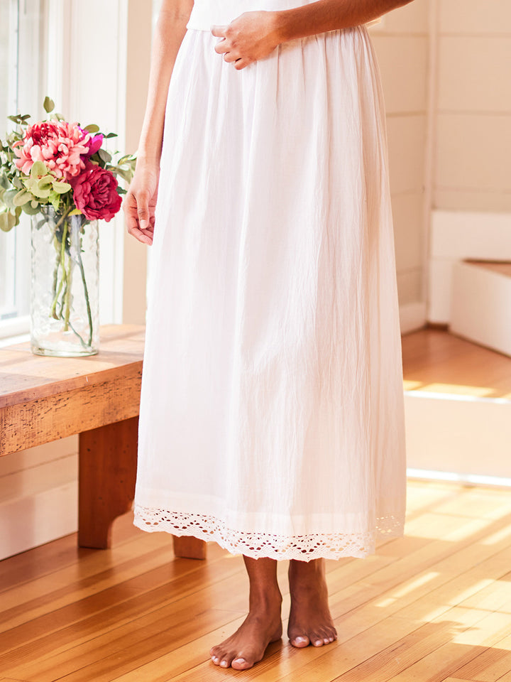 Millie Half Slip Set of 2 - White