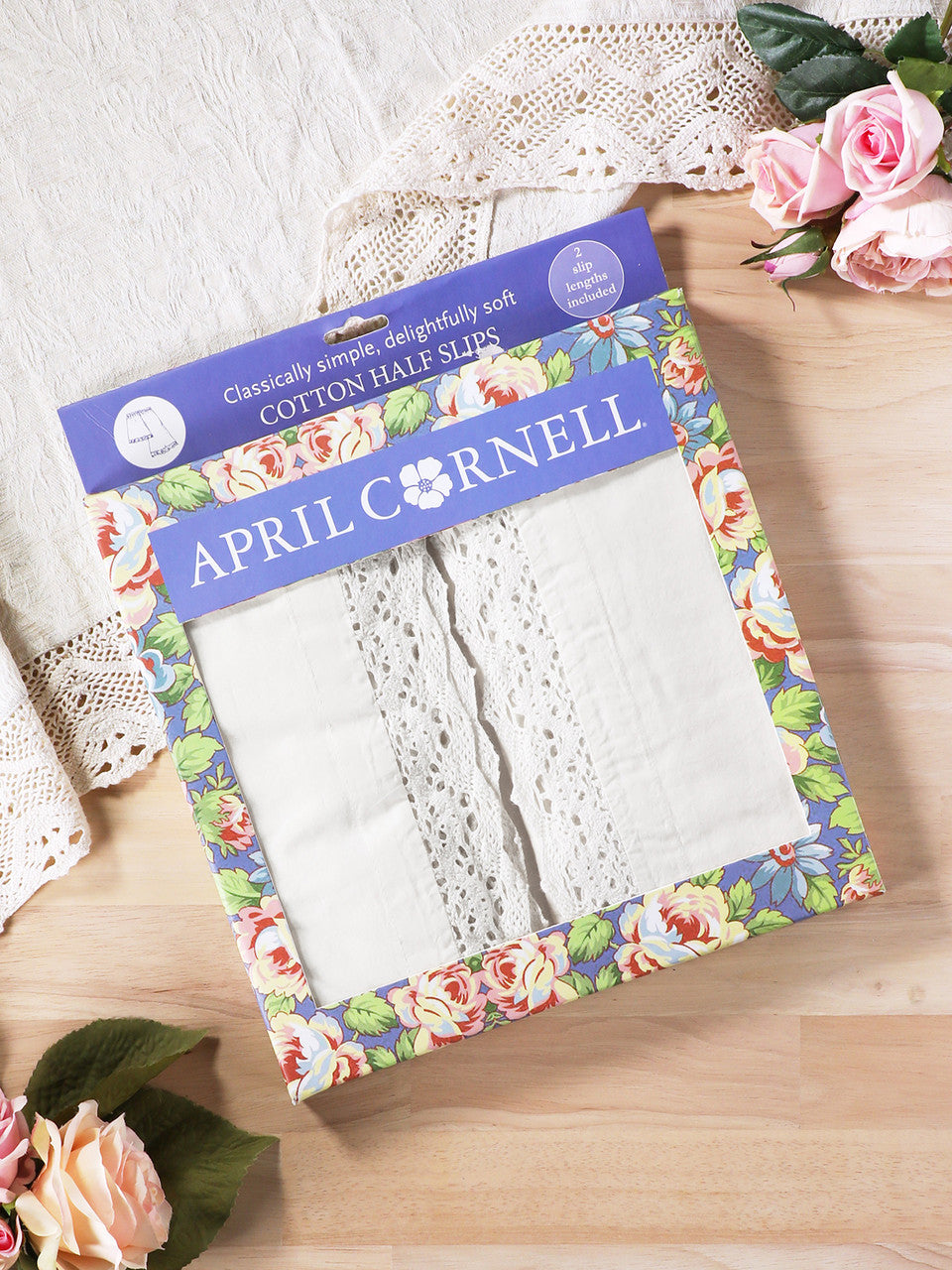 Millie Half Slip Set of 2 - White