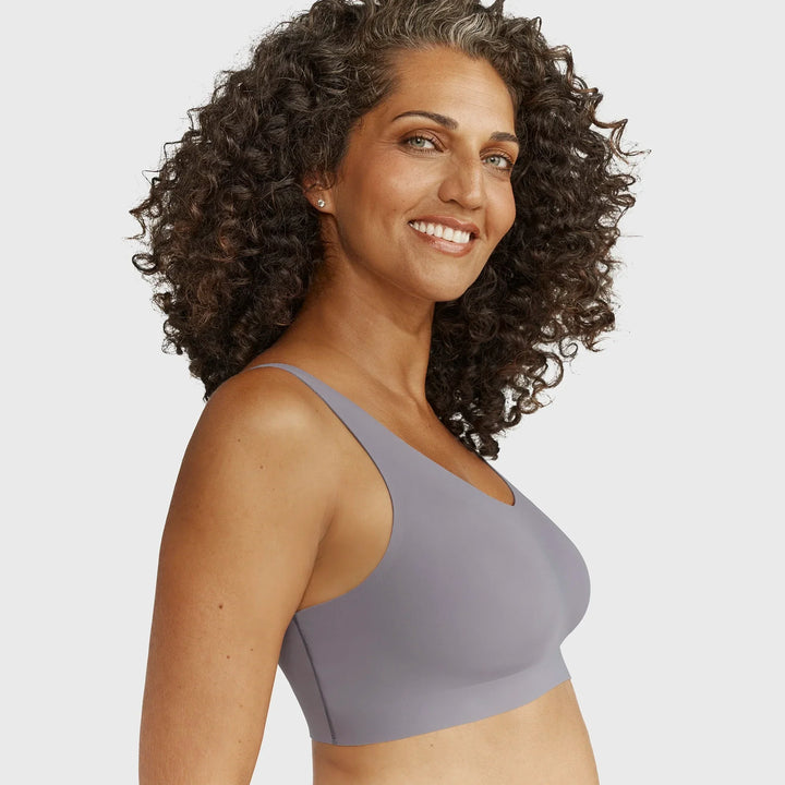 Evelyn & Bobbie Defy Wire Free Bra  - London Fog - Sheer Essentials Lingerie & Swimwear