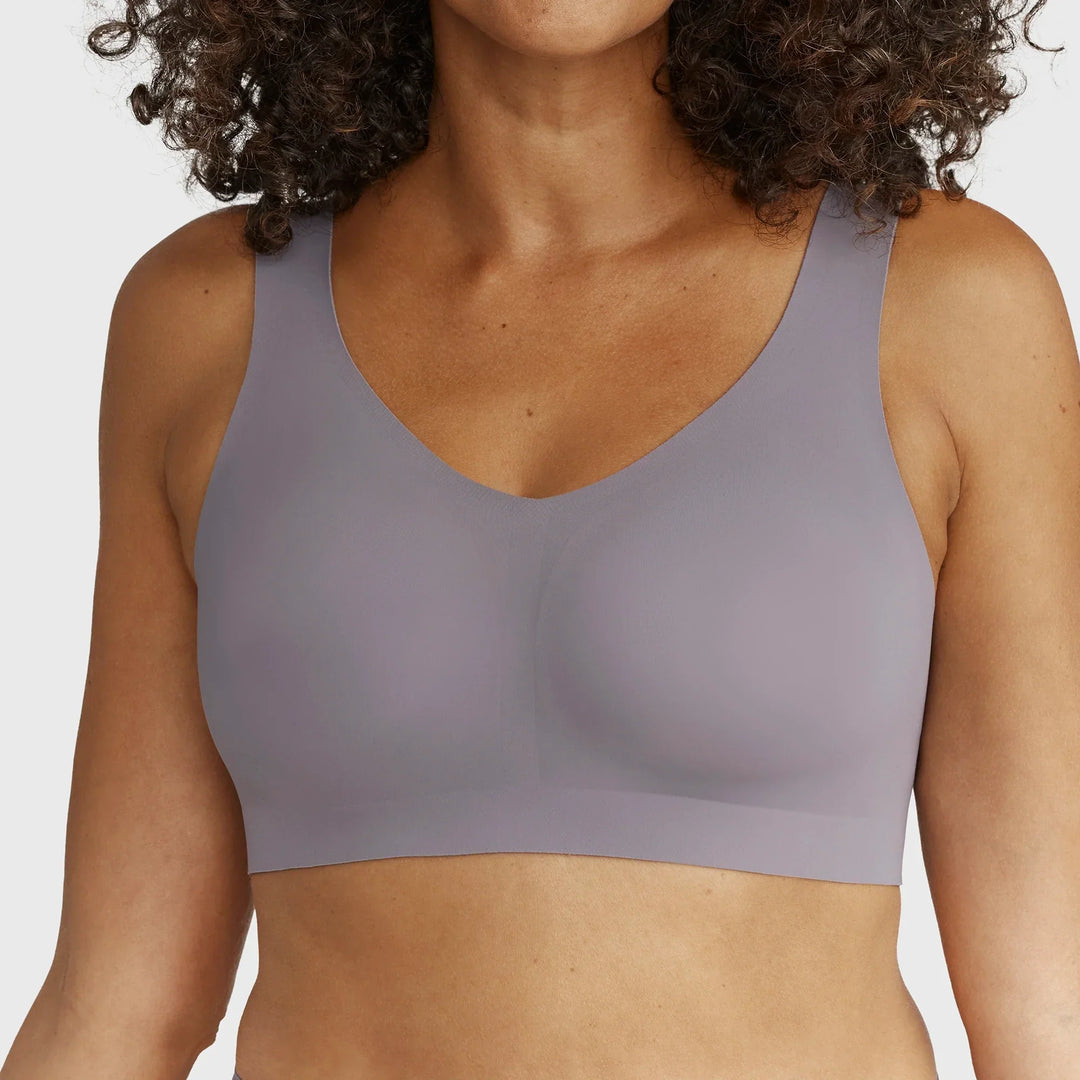 Evelyn & Bobbie Defy Wire Free Bra  - London Fog - Sheer Essentials Lingerie & Swimwear