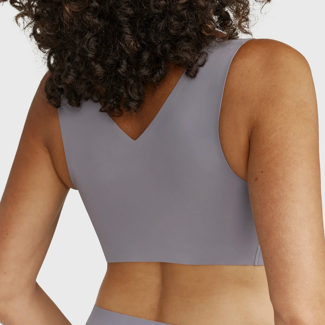 Evelyn & Bobbie Defy Wire Free Bra  - London Fog - Sheer Essentials Lingerie & Swimwear