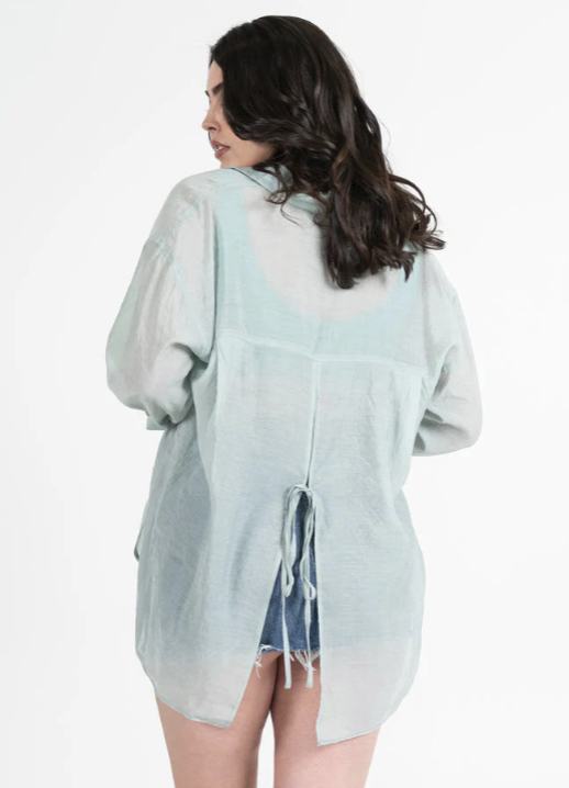 C'est Moi Tie Back Blouse