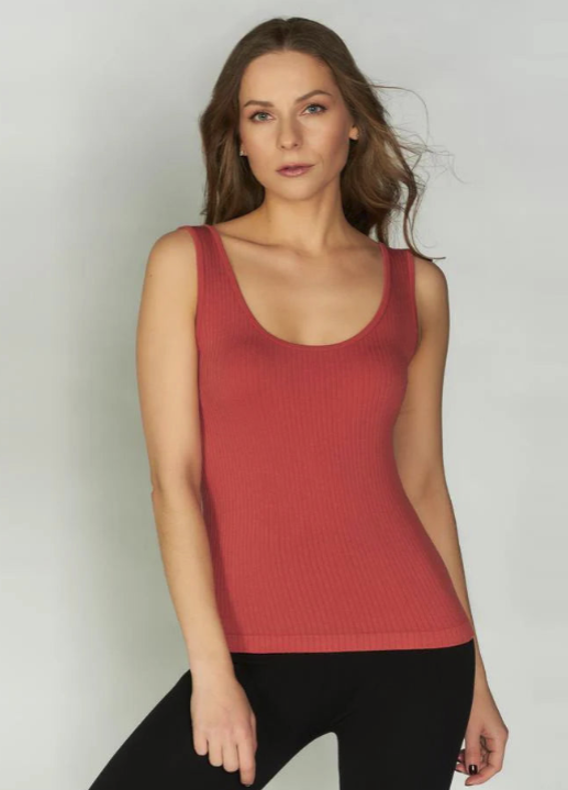 C'est Moi Seamless Ribbed Tank