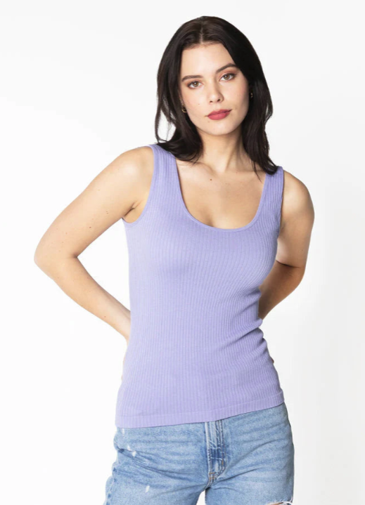 C'est Moi Seamless Ribbed Tank