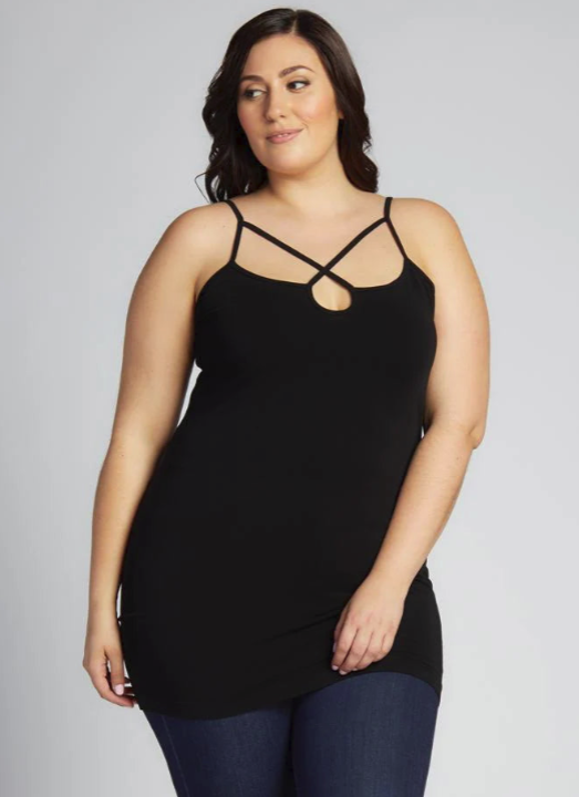 C'est Moi Bamboo Cross Front Cami - PLUS