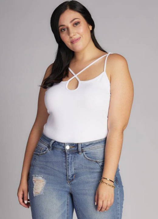 C'est Moi Bamboo Cross Front Cami - PLUS