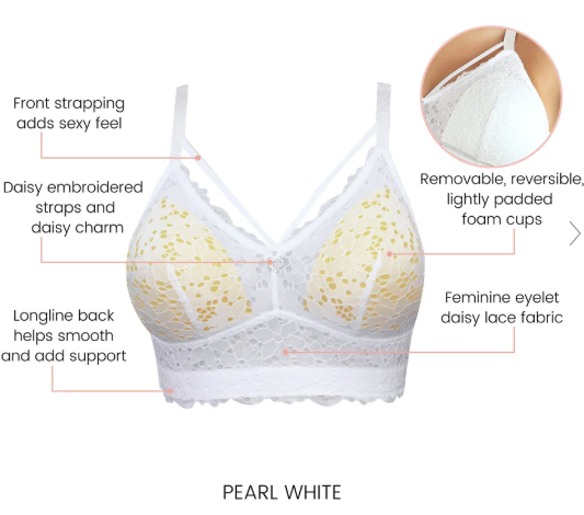 Parfait Mia Daisy Lace Wire Free Bralette
