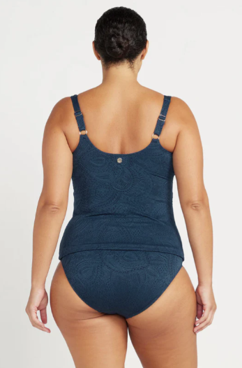 La Traviata Delacroix Multi Cup Tankini Top - Navy