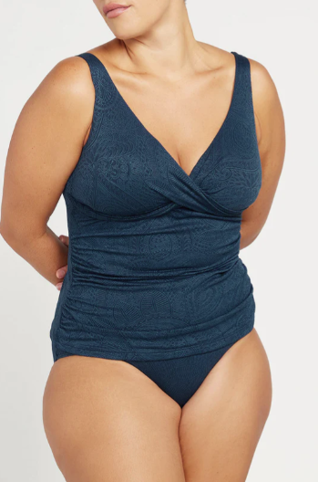 La Traviata Delacroix Multi Cup Tankini Top - Navy