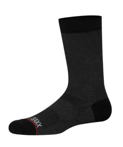 🇨🇦 Saxx Whole Package Camo Crew Socks  - Black Heather