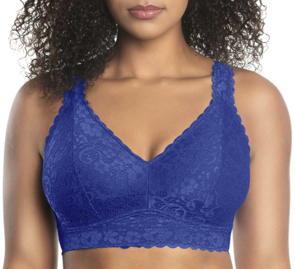 Adriana Lace Bralette - Sapphire - Sheer Essentials Lingerie & Swimwear