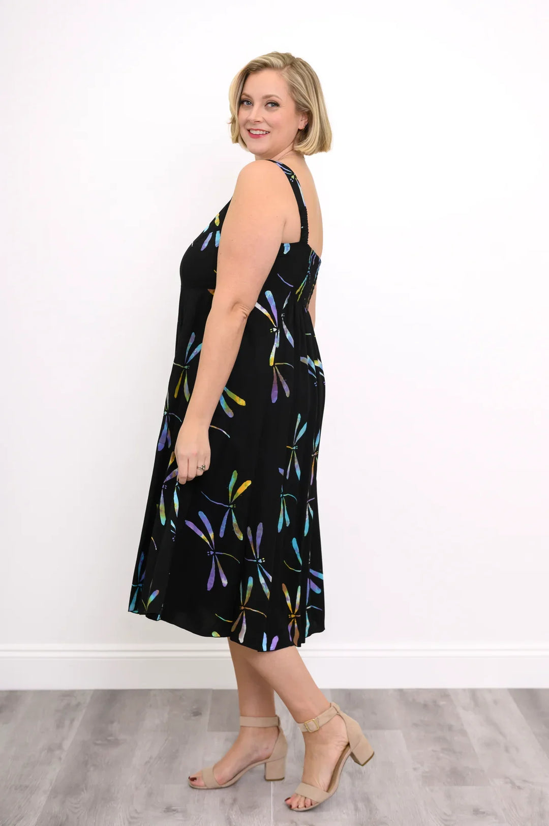 Shauna Rayon Abalone Dragonfly Dress