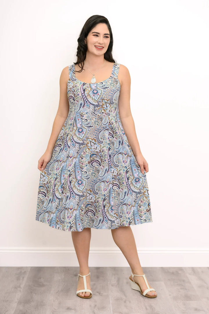 Shauna Bamboo & Linen Dress - Denim Parade