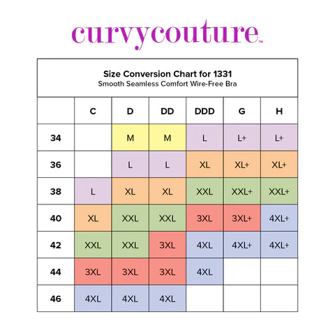 Smooth Seamless Comfort Wireless Bra - Black