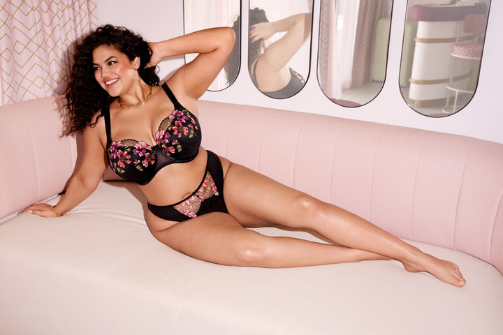 Elomi Teagan Underwire Padded Half Cup - Rainbow - Sheer Essentials Lingerie & Swimwear